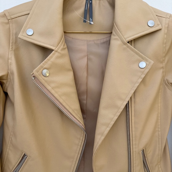 Anthropologie Vegan Leather Moto Jacket - Picture 2 of 3